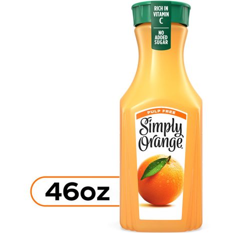 Simply Pulp Free Orange Juice Bottle
