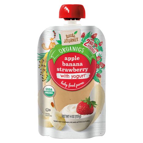 Little Journey Apple Banana Strawberry Yogurt