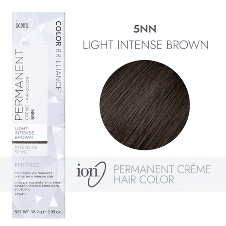 ion Permanent Creme Hair Color - 5NN Light Intense Brown