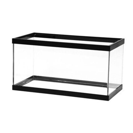 All Glass Aquarium 15-Gallon Black Tank