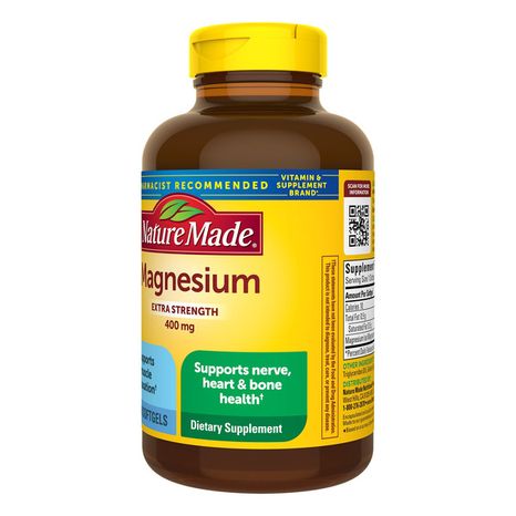 Nature Made Extra Strength Magnesium 400 mg Softgels