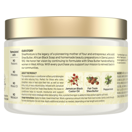 SheaMoisture Leave In Conditioner 100% Pure Jamaican Black Castor Oil