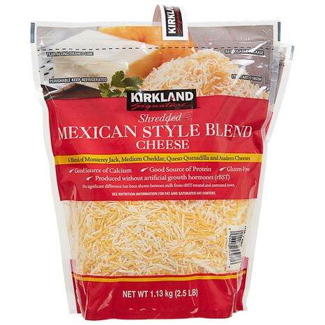 Kirkland Signature Mexican Blend Shred 2 x 2.5 lb