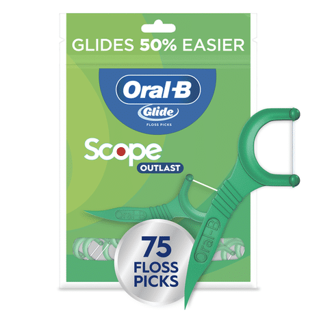 Oral-B Dental Floss Picks with Scope Outlast, Mint