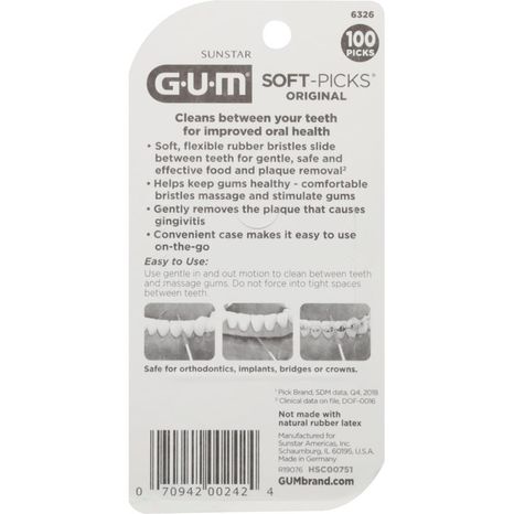 Sunstar GUM Soft-Picks Original Dental Picks