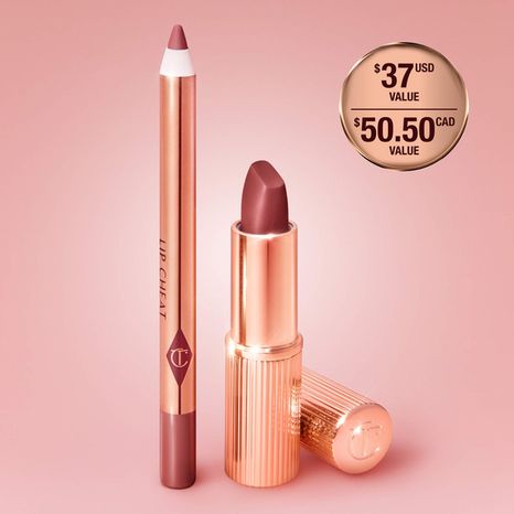 Charlotte Tilbury Beauty Medium Mini Pillow Talk Lipstick & Liner Set