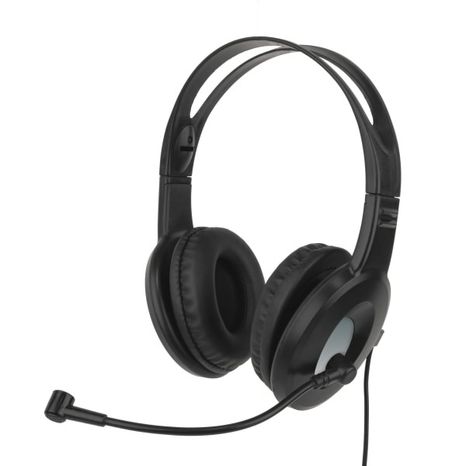 Ativa Wired Headset With Adjustable Microphone - Black