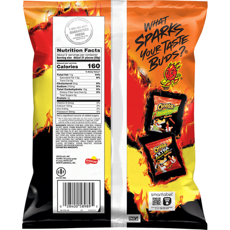 Cheetos Crunchy Cheese Flavored Snacks, Flamin' Hot Flavored