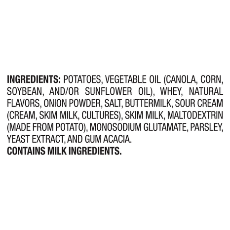 Ruffles Potato Chips, Sour Cream & Onion Flavored