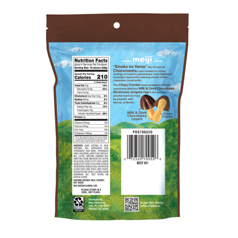 Meiji Chocolatey Mushroom-shaped Cap with a Crispy Cracker