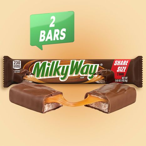 Milky Way Candy Milk Chocolate Bar Share Size