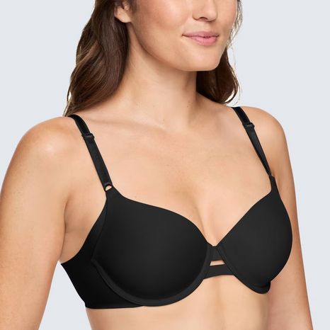 Simply Perfect by Warner's Women's Size 34B Black Underarm Smoothing Underwire Bra