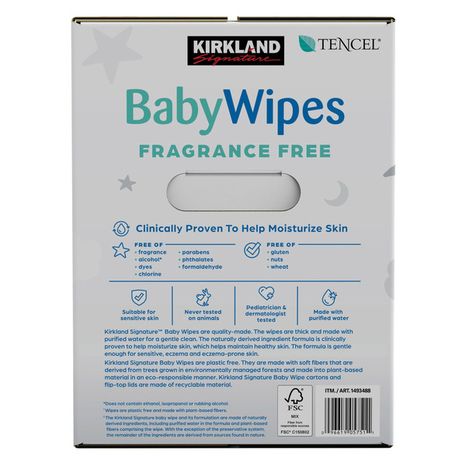 Kirkland Signature Baby Wipes Fragrance Free