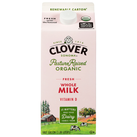 Clover Sonoma Organic Whole Milk