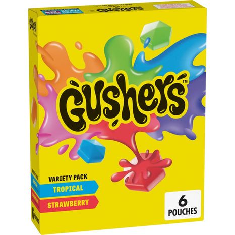 Gushers Tropical and Strawberry Fruit Flavored Snacks Variety Pack