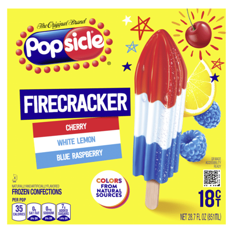 Popsicle Ice Pops Firecracker Frozen Confection Pop