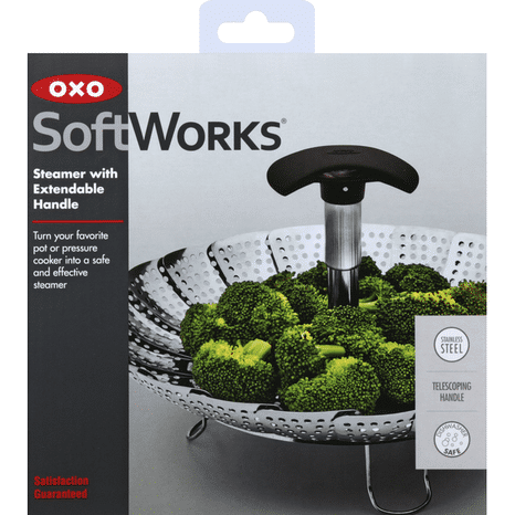 OXO Steamer, Stainless Steel, with Extendable Handle