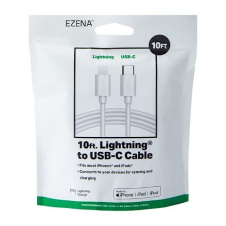 Ezena Lighting to USB-C Cable