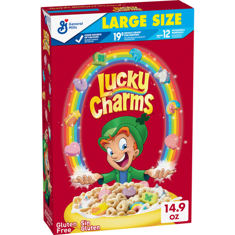 General Mills Lucky Charms with Marshmallows Large Size Cereal
