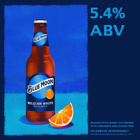 Blue Moon Belgian White Ale Can