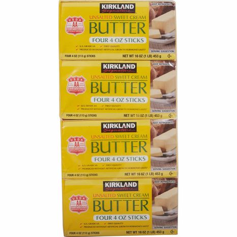 Kirkland Signature Unsalted Sweet Cream Butter