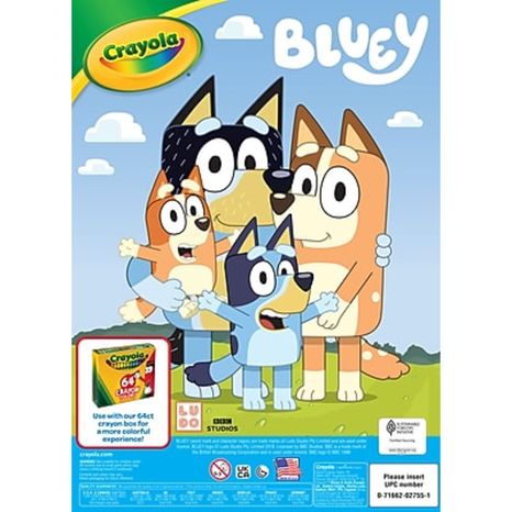 Crayola Coloring Book, Bluey