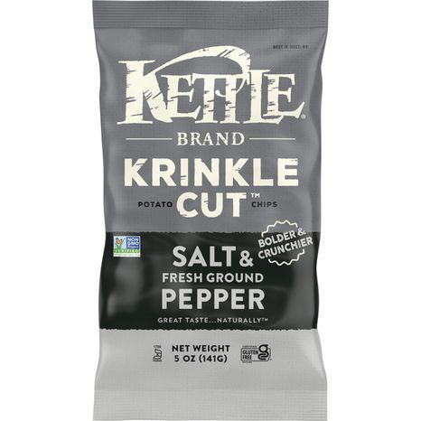 Kettle Brand Krinkle Cut Salt & Fresh Ground Pepper Potato Chips