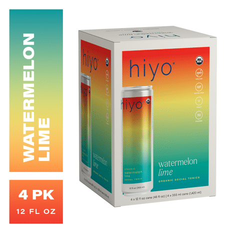 Hiyo Watermelon Lime, Organic Social Tonic