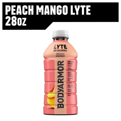 BODYARMOR Lyte Peach Mango Sports Drink Bottle