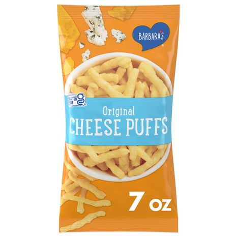 Barbara's Cheese Puffs Gluten Free Kids Snacks, Real Aged Cheese