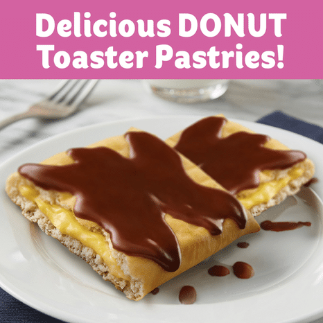 Pillsbury Boston Cream Flavored Toaster Donut Frozen Pastries