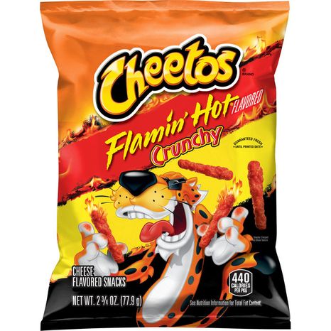 Cheetos Cheese Flavored Snacks, Flamin' Hot Flavored, Crunchy