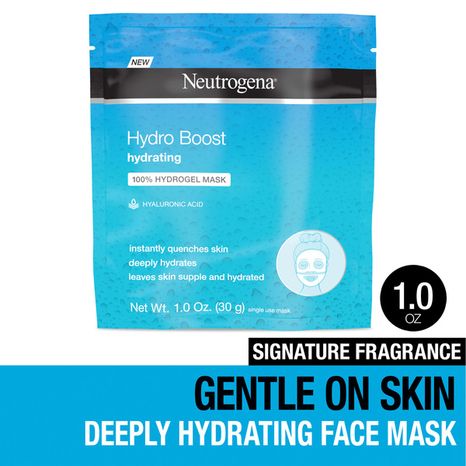 Neutrogena Hydro Boost Hydrating Face Mask, Hyaluronic Acid Face Sheet Mask, 1 oz