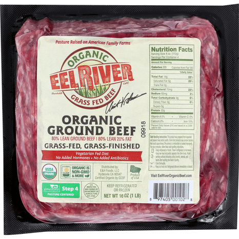 Eel River Organic Beef Organic Ground Beef