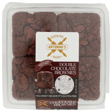 Antonina's Gluten-free Bakery Double Chocolate Brownies, Gf