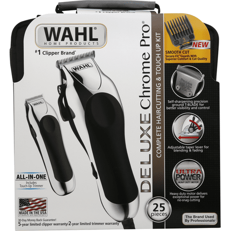 Wahl Hair Cutting & Touch Up Kit, Complete, Deluxe Chrome Pro