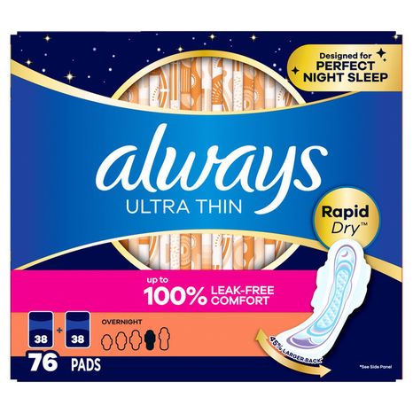 Always Ultra Thin Pads with Flexi-Wings, Size 4