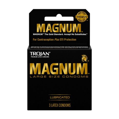 Trojan Magnum Large Size Premium Lubricated Condoms