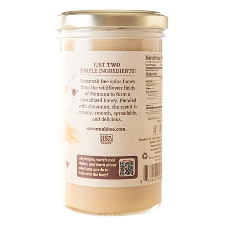 Savannah Bee Company Whipped Honey with Cinnamon