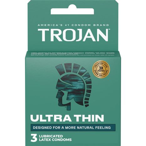 Trojan Ultra Thin Latex Lubricated Condoms For Men