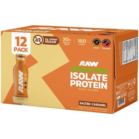 Raw Nutrition Ready to Drink Salted Caramel Protein Shakes