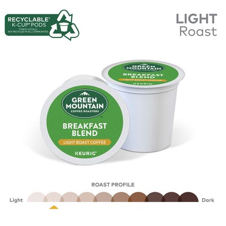 Green Mountain Coffee Roasters Breakfast Blend K-Cup Pods