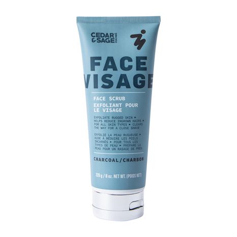 Cedar & Sage Men's Charcoal Visage Face Scrub