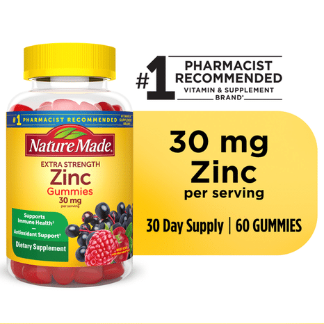 Nature Made Extra Strength Zinc 30 mg Gummies