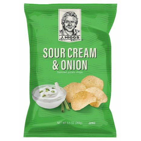 J. Higgs Sour Cream & Onion Flavored Potato Chips