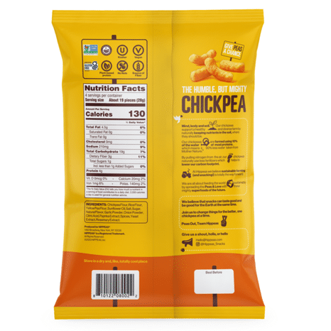 HIPPEAS Chickpea Puffs, Nacho Vibes