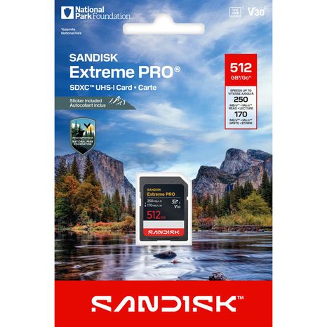 SanDisk Extreme Pro SDXC 512GB UHS-I National Parks Memory Card