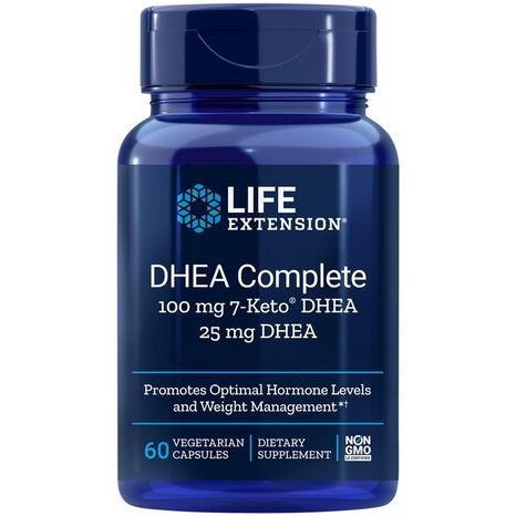 Life Extension Dhea Complete Promotes Optimal Hormone Levels And Weight Management Dietary Supplement Vegetarian Capsules