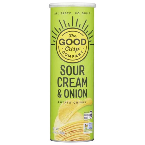 The Good Crisp Company Potato Crisps, Sour Cream & Onion