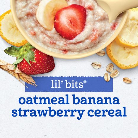 Gerber Stage 3 Baby Food Oatmeal Banana Strawberry Cereal Baby Oatmeal Cereal